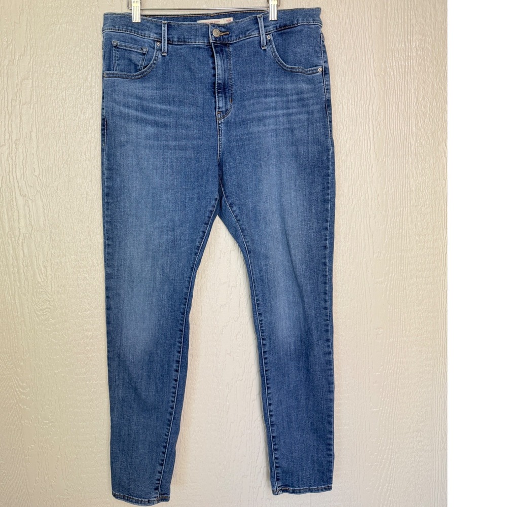 Levis 721 High Rise Skinnyโ Jeans Womens 16W Medium Wash Blue Denim